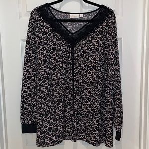 Belle by Kim Gravel Long Sleeve Blouse